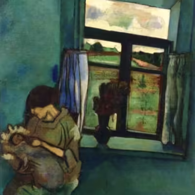 | Marc Chagall Bella and Ida By the Window 1916