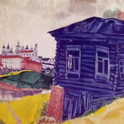 | Marc Chagall the-blue-house-1917
